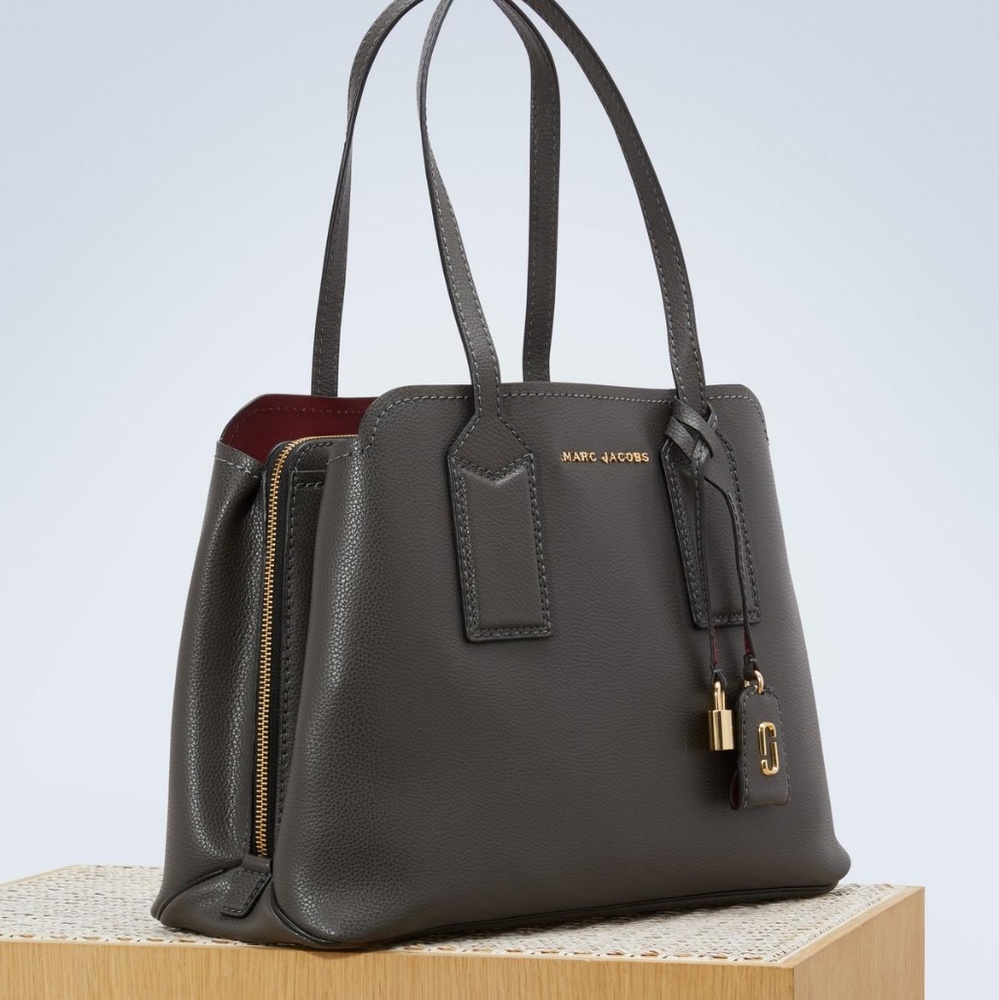 Marc Jacob The Editor Leather Tote Graphite